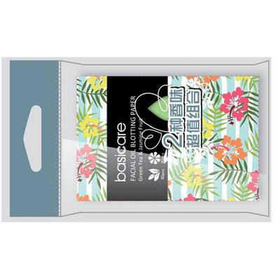 Basicare Facial Oil Blotting Paper,+Sheet,Grape Fruit/Green Tea (pack of 160) 1's - Facial Wipes & Tissues