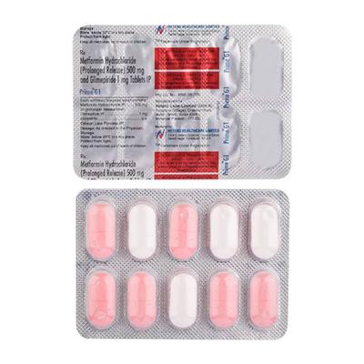 Prime G 1/500mg Tablet 10'S - Diabetes-Ant