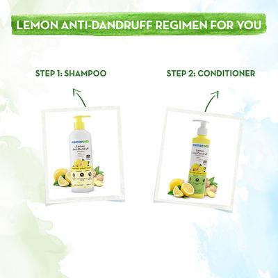Mama earth Lemon Anti Dandruff Shampoo With Lemon &Ginger For Itchy & Flaky Scalp 400 ml - Shampoos