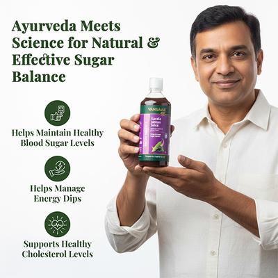 Vansaar Karela & Jamun Juice 1 L - Ayurvedic Juices