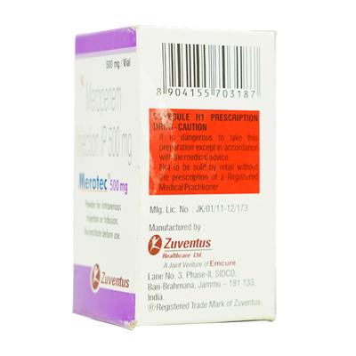 Merotec 500mg Injection 1's - Bacterial Infections-OBL