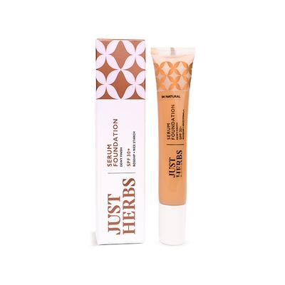 Just Herbs Serum Foundation Dewy Finish SPF 30 + Rosehip+ Rice Starch 04-Natural 20gm - Foundation