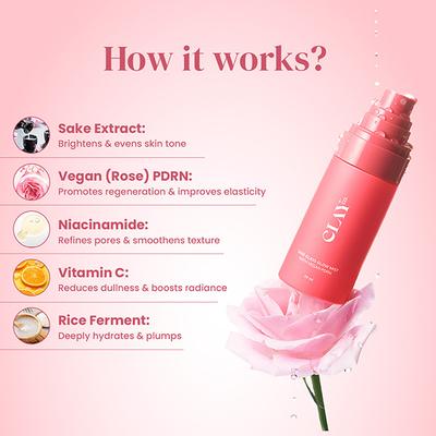 Clayco Glass-Glow Sake Mist With Vegan Pdrn For Instant Hydration & Skin Elasticity 50 ml - Face Mists