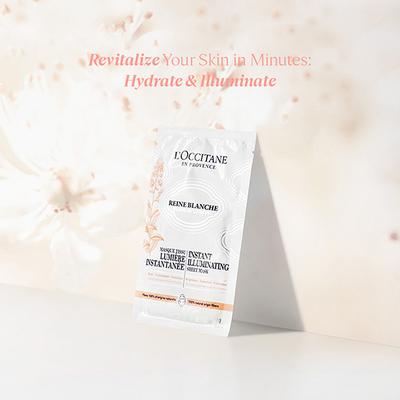 L'Occitane Reine Blanche Sheet Mask 20 gm - Sheet Masks
