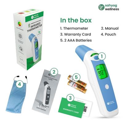 Sahyog Wellness Multi Function Non-Contact Forehead & Ear Infrared Thermometer - Health Monitors And Equipment