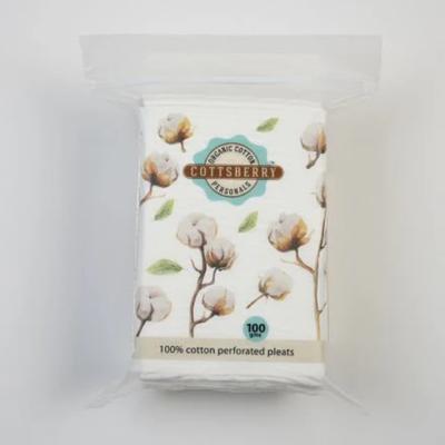Cottsberry Organic Cotton Perforated Pleats 100 g - Cotton Buds & Balls