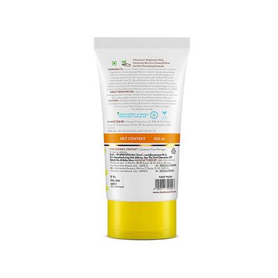 Mamaearth Vitamin C Face Wash with Vitamin C and Turmeric for Skin Illumination 150 ml - Scrubs & Exfoliants