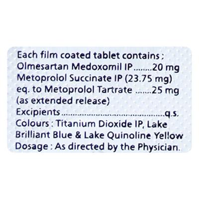 OLMETROL M 25mg Tablet 10's - Hypertension-Ana