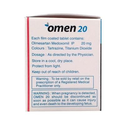 Omen 20mg Tablet 10'S - Hypertension-Ang