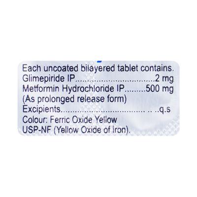 Glucoryl M 2mg Tablet 15'S - Diabetes-Ant