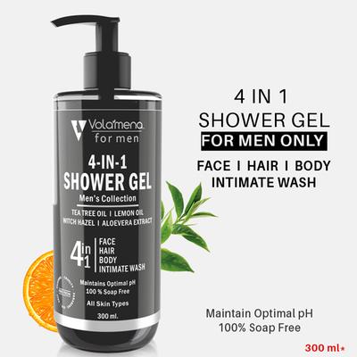Volamena For Men 4 in 1 Showe gel 300 ml - Shower Gels & Body Wash