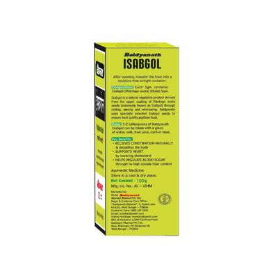 Baidyanath Isabgol Psyllium Husk Powder 100 g - Digestive Care