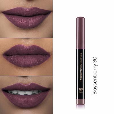 FACESCANADA Ultimepro Hd Intense Matte Lips and Primer Boysenberry 30 1.4 gm - Lip Crayons