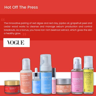 BrownSkin Beauty Play Dough Algae Face Mask with Free Applicator 50 ml - Face Packs