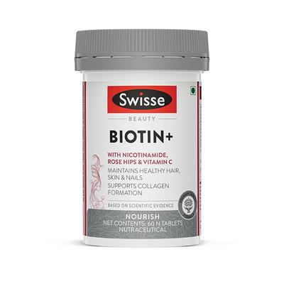 Swisse Beauty Biotin+ Tablet 60's - Hair & Skin