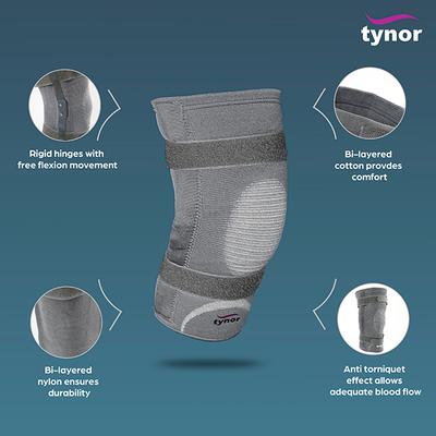 Tynor Knee Cap with Rigid Hinge (XL) (D 06) - Knee/Ankle/Leg/Foot Supports