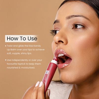 Swiss Beauty Kiss Kandy Lip Balm With Olive Oil, Shade - Cherry 10 ml - Lip Balms