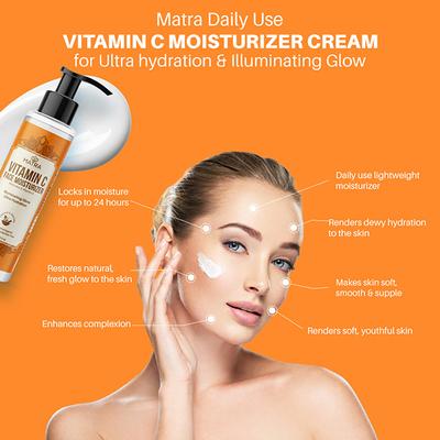 Matra Daily Use Vitamin C Moisturizer Cream for Ultra hydration and Illuminating Glow 100 ml - Face Moisturizers