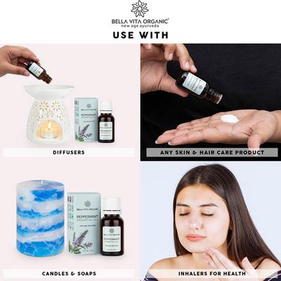 Bella Vita Organic Peppermint Essential Oil 15 ml - Massage Oils
