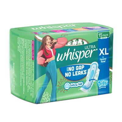 Whisper Ultra Clean Wings (XL Plus) 30's - Sanitary Napkins
