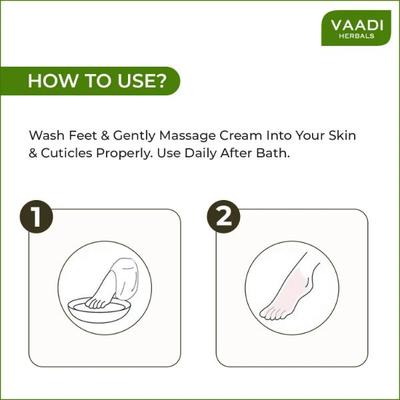 Vaadi Herbals Foot Cream - Clove Oil & Sandalwood 150 gm - Foot Creams & Lotions