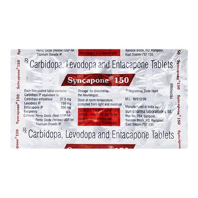 Syncapone 150mg Tablet 10'S - Parkinsonism-Apd
