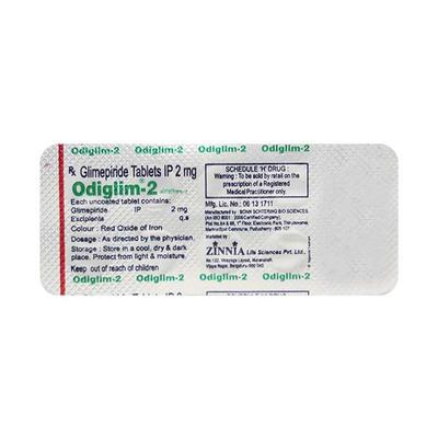 Odiglim 2mg Tablet 10'S - Diabetes-Ant