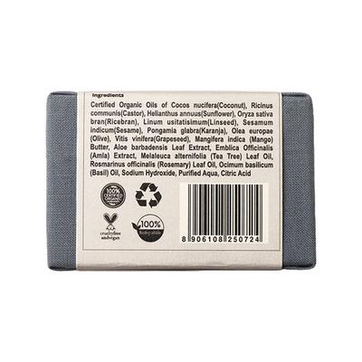 Rustic Art Organic Handmade Tea Tree Rosemary Soap 100 gm - Soaps