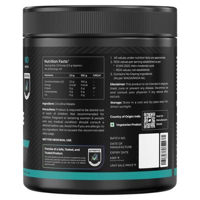 Nutrabay Pure Citrulline Malate Powder - Unflavoured 100 g - Workout Essentials