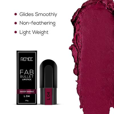 RENEE Fab Bullet L 04 Sassy Shiraz 1.5 gm - Lipsticks