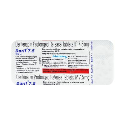 Darif 7.5mg Tablet 10'S - Bladder And Prostate Disorders-Oth