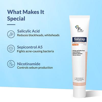 Fixderma Salyzap Gel Day Time 20gm - Face Gels