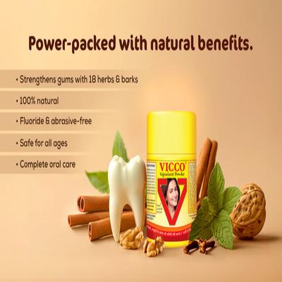 Vicco Vajradanti Tooth Powder 50 gm - Tooth Powder