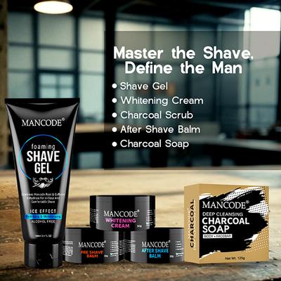 Mancode Shave Kit Gift Set - Complete Grooming Essentials for A Smooth, Revitalized Finish 1's - Makeup Kits & Sets