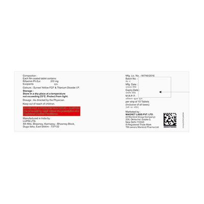 Rifastop 200mg Tablet 10'S - Bacterial Infections-OAB