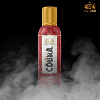 St. John Cobra True Man Body Spray 100 ml + Cobra Real Man Body Spray 100 ml - Men Deodorants/Roll-Ons