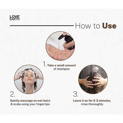 Love Earth Hair Cleanser Organic Aloe Vera with blend of Almond oil 100 ml - Curly Hair