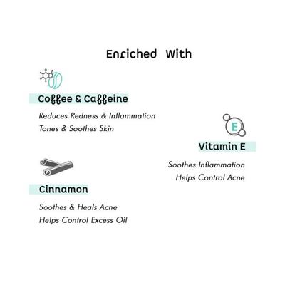 mCaffeine Anti Acne Coffee Foaming Face Wash Oil & Pimple Control Cleanser 2's - Scrubs & Exfoliants