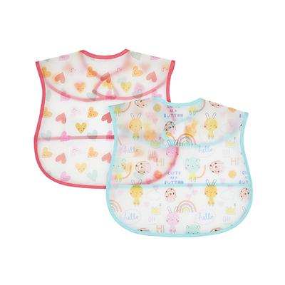 Mothercare Oh So Happy Crumb Catcher Bibs - Multicolor (Pack of 2) - Feeding & Nursing