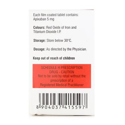 APIGAT 5mg Tablet 30's - Blood Clot-Ant