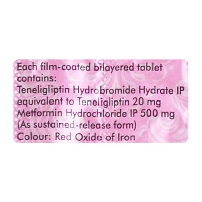 Tenepride M 20/500mg Tablet 15'S - Diabetes-Ant