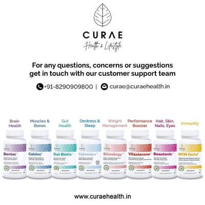 Curae Health Gut Biotix Probiotics and Prebiotics Capsules 60's - Digestive Health