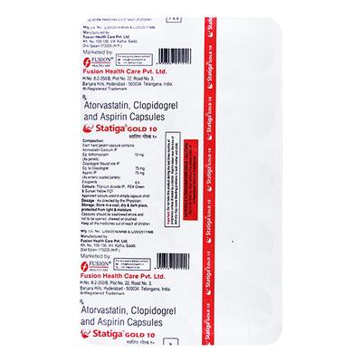 STATIGA GOLD 10 Capsule 10's - High Cholesterol-Dys