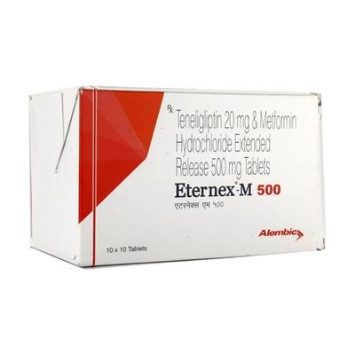 Eternex M 500mg Tablet 10'S - Diabetes-Ant