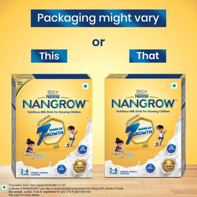 Nestle Nangrow 2- 6 years Milk Drink Powder - Creamy Vanilla (Refill Pack) 400 gm - Baby And Infant Supplements