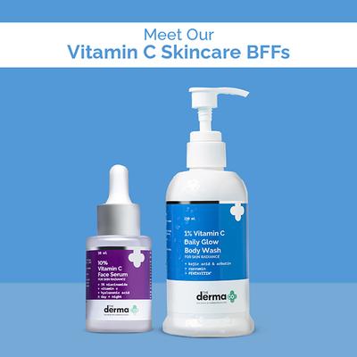 The Derma Co. 2% Vitamin C Gel Daily Face Wash with Vitamin C, Rosehip & Orange Peel Extract for Glowing Skin 80 ml - Face Washes