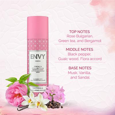 Envy French Victoria Deodorant for Women 120 ml - Women Deodorants/Roll-Ons