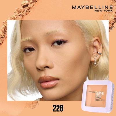 Maybelline New York Super Stay Flex Powder Foundation, 228, 30H Full Cover, Oil-Control 9 gm - Foundation