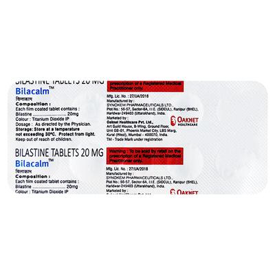 BILACALM Tablet 10's - Allergies-Ant