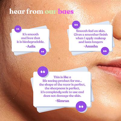 Bombae Face & Eyebrow Razor for Women 4's - Shaving & Hair Removal